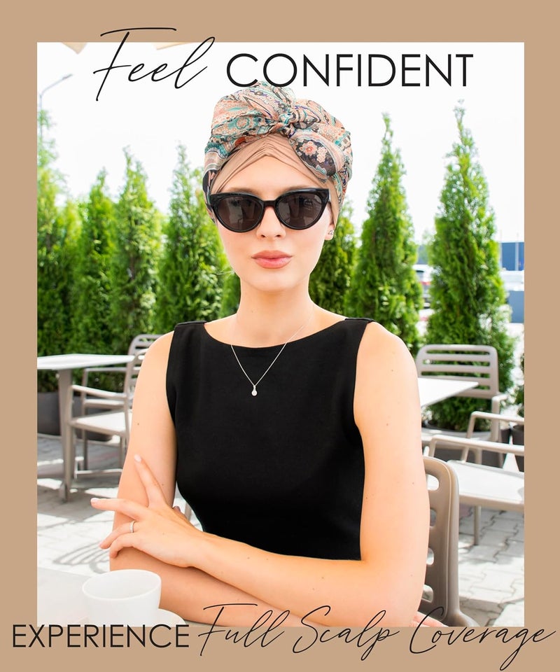 CAPLORD Head Scarf for Women Skull Cap Chemo Patients Headwear Cancer Hair Loss Scarf Headwrap Cover Hat Turban Covering Wrap - Image 2